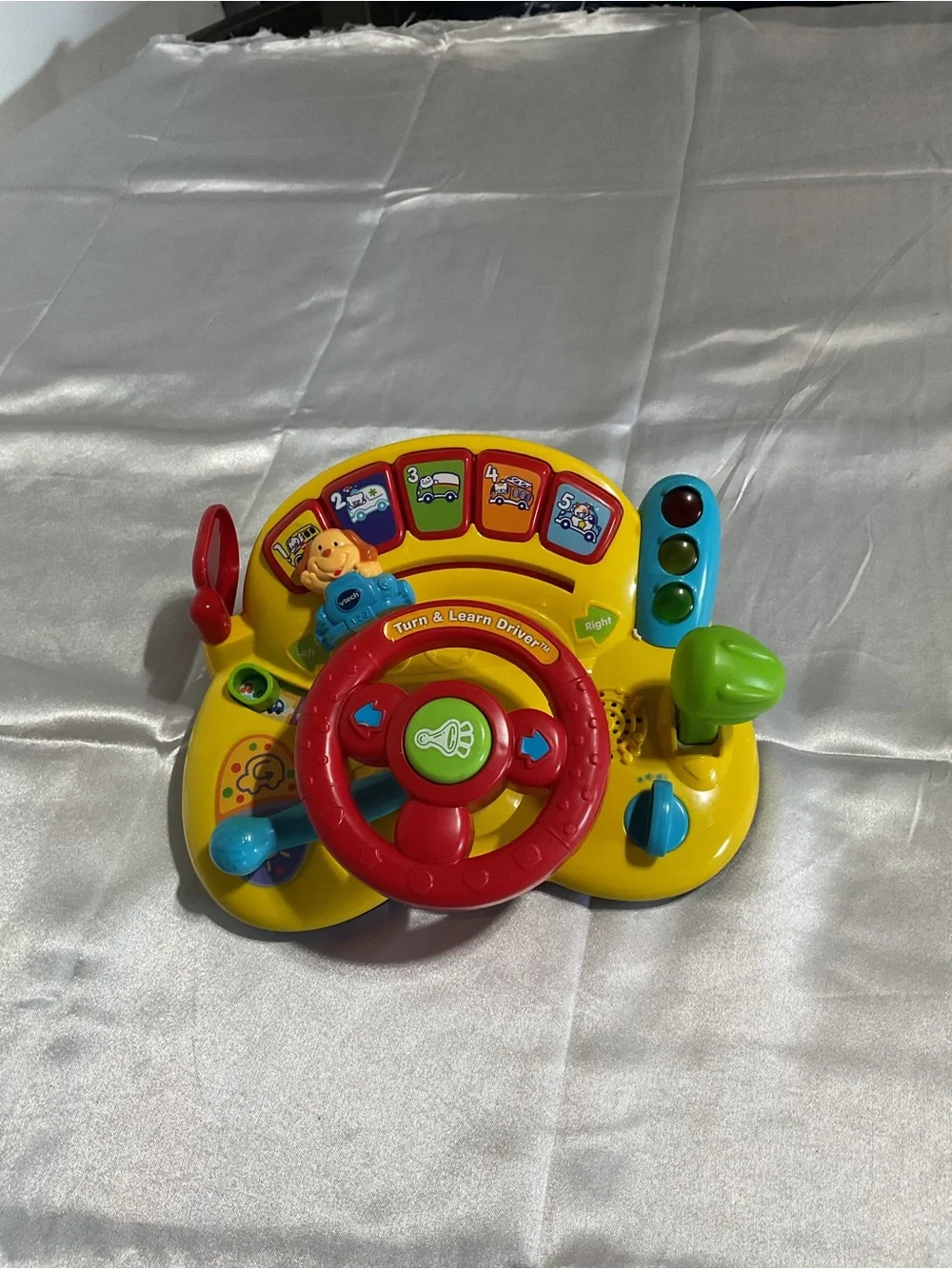 Interactive Turn & Learn Driver Toy - Yellow/Red/Green